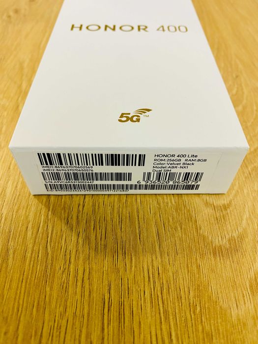 ЧИСТО НОВ !!! HONOR 400 Lite, 8GB RAM, 256GB, Velvet Black