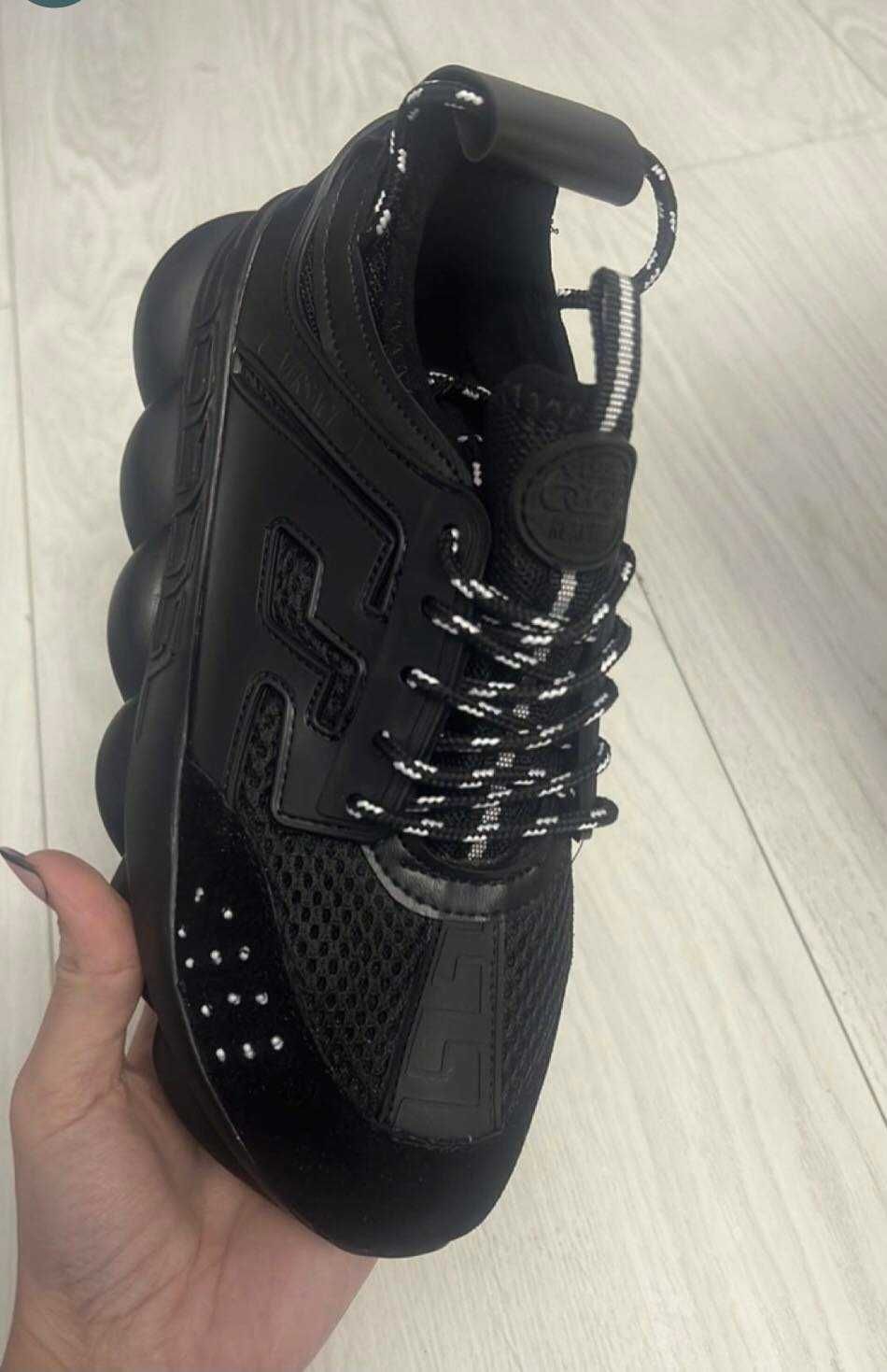 Adidasi Versace Chain Reaction Black Edition