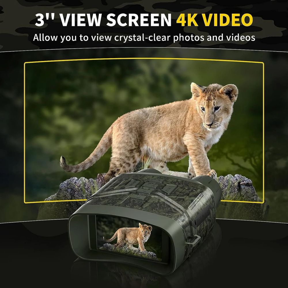 Binocular profesional night vision inregistrare video 4K