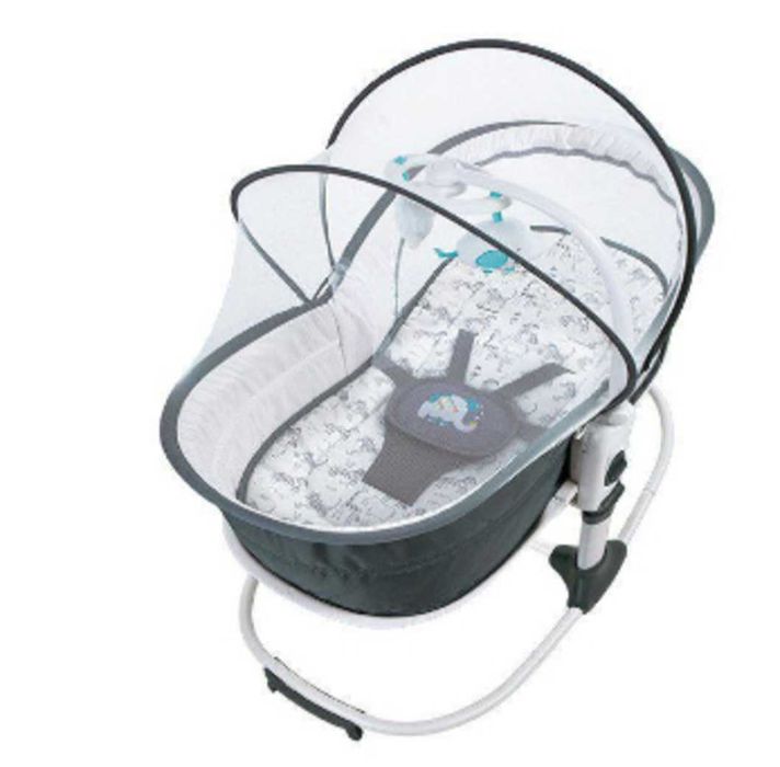 Люлька для новорожденных, 6 в 1 ручная, без автомат. покачивания