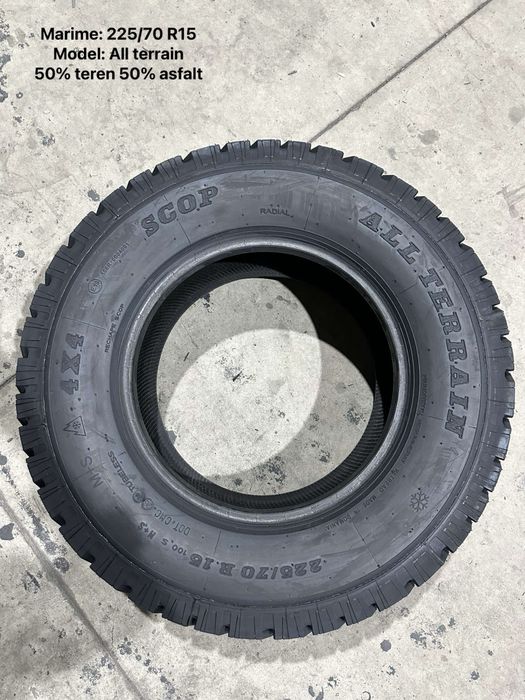 STOC LIMITAT! Set 4 anvelope 225 70 15 all terrain 4x4 garantie 3 ani