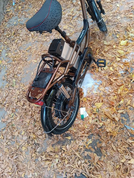 Продаю электровеалосипед литионовый акумулятор 48v 20ah запас хода 70к