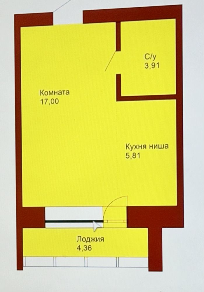 1 комнатная квартира район Сельхозинститута и КазПед колледжа