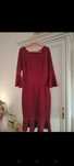 Rochie midi, burgundy, eleganta,