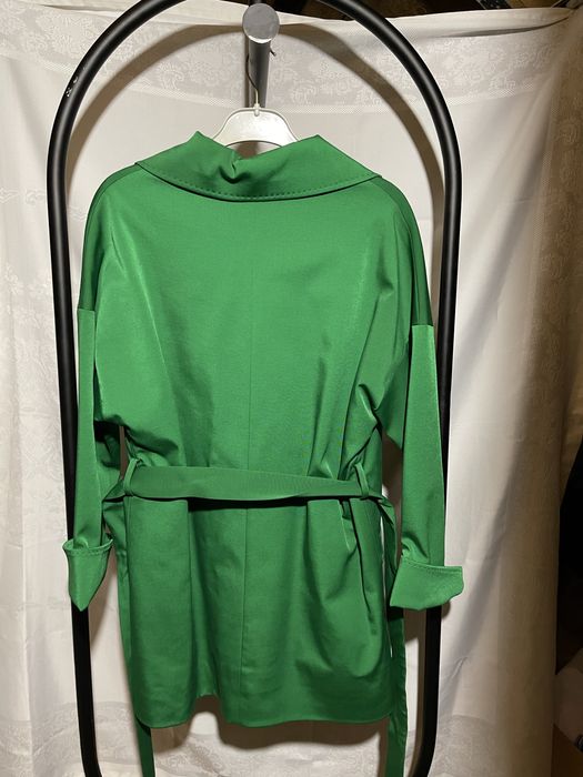 Palton verde de toamnă