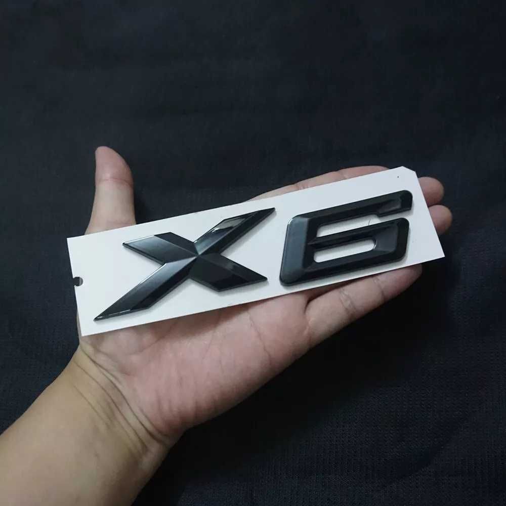 SET embleme BMW X6 / Xdrive / M Emblema Sticker Sigla Scris Stema auto
