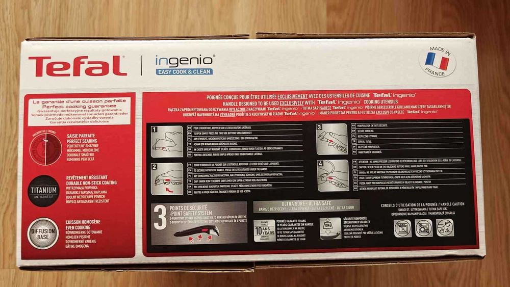 Set vase TEFAL 5 Piese Easy Cook & Clean Starter Kit L1539543 16-28cm