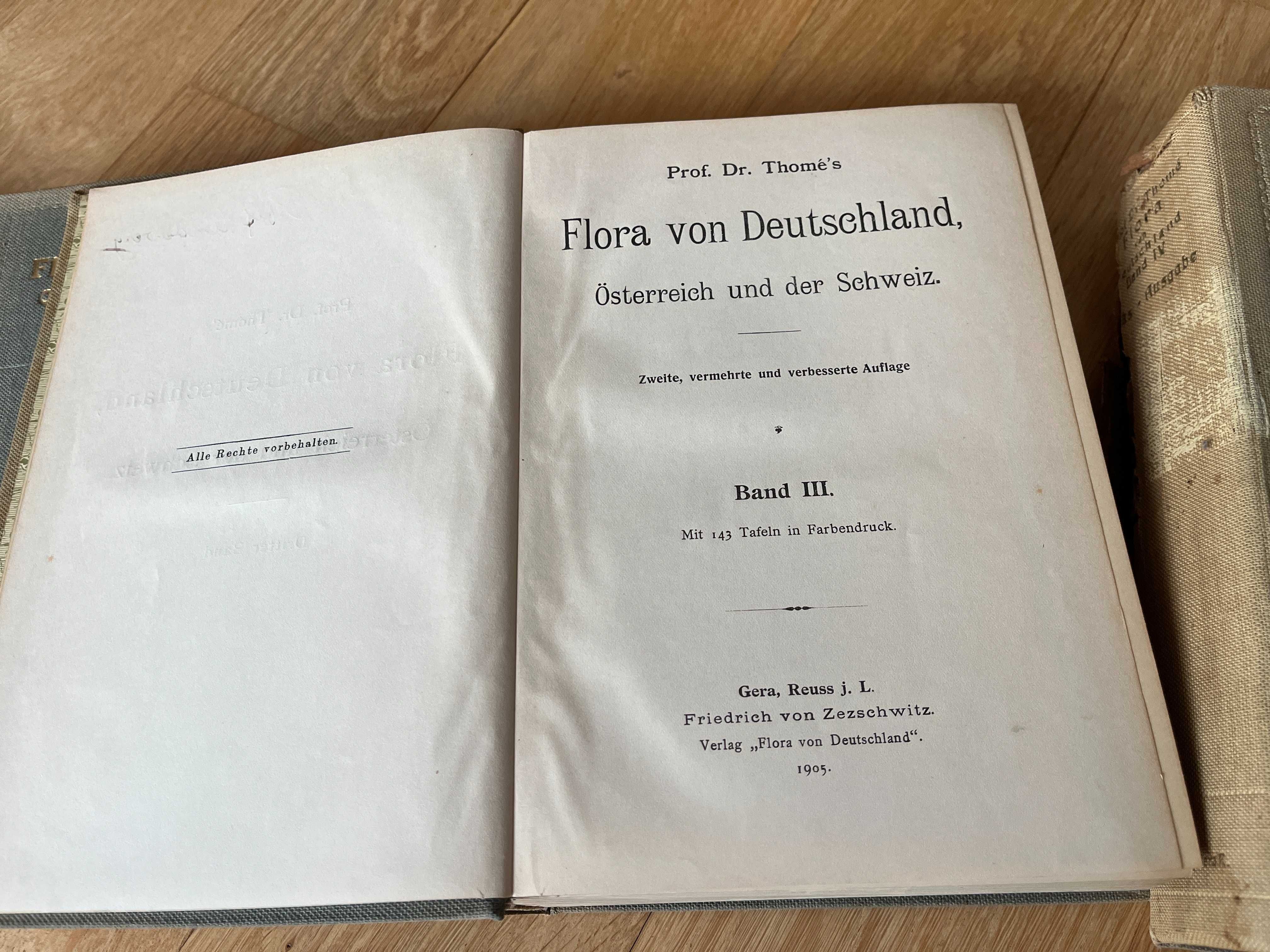 Стари немски книги-Flora von Deutschland, Österreich und der Schweiz