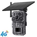 Camera de Vânătoare SIM 4G, Panou Solar și baterie de 7800mAh, GPS