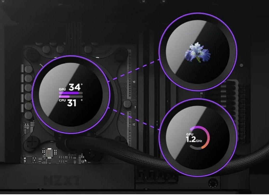 Cooler CPU NZXT Kraken 240 compatibil AMD intel apa i9AIO display oled