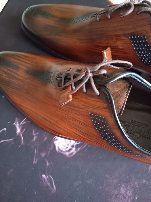 Pantofi barbati eleganti handmade piele naturala Jovigo, 43, ca noi