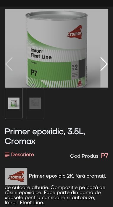 GRUND -PRIMER Epoxidic  3.5L Cromax