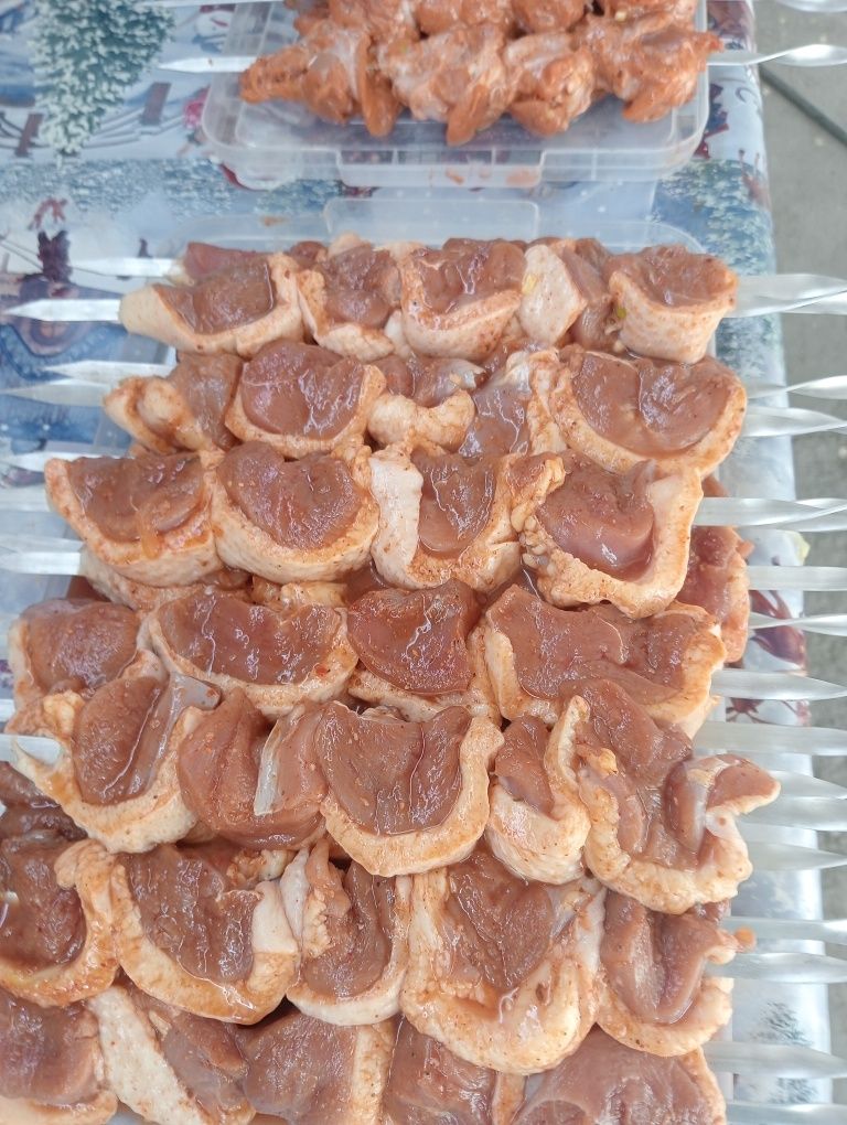 Шашлык на заказ вкусном  маринаде