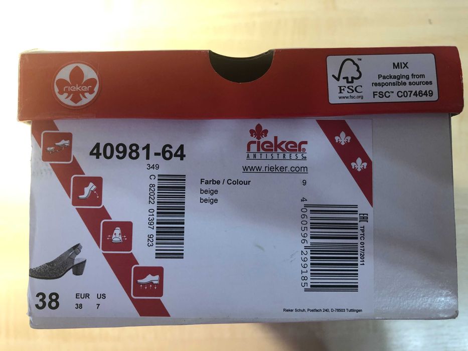 Sandale dama bej, Rieker, din piele naturală, foarte comode+Livrare 0!