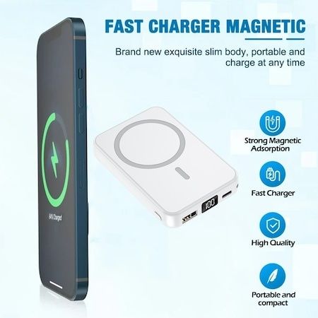 Baterie MagSafe iphone externă, Wirless / magnetică - Nouă !