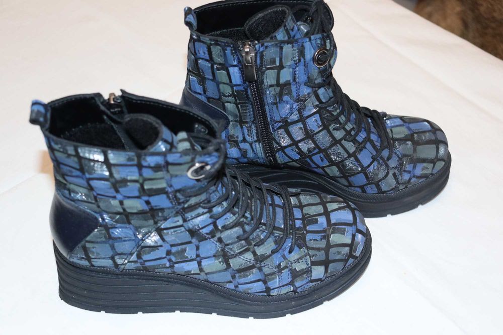 Боти естествена кожа обувани ВЕДНЪЖ