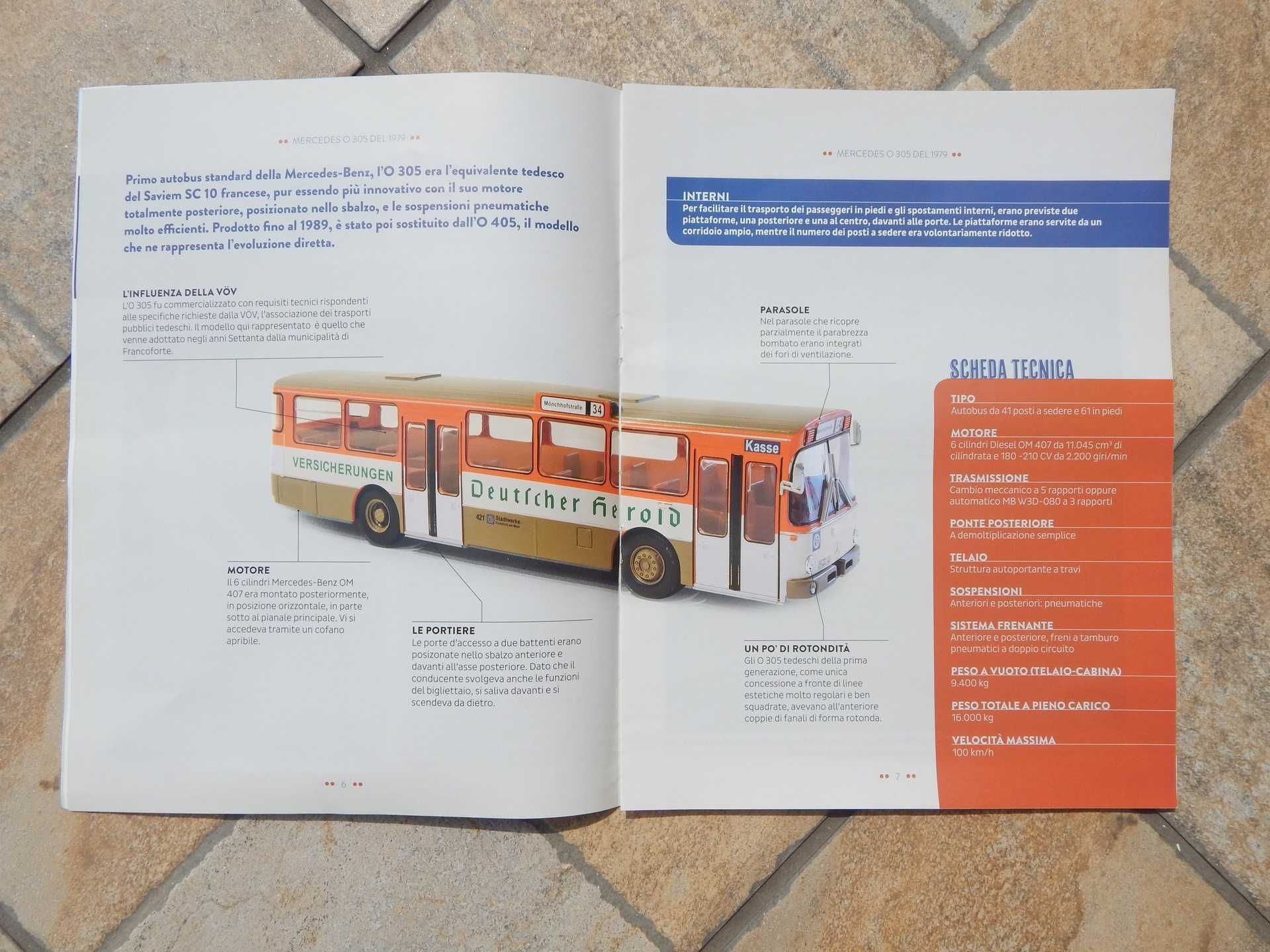 Revista prezentare autobuz Mercedes O 305 1979