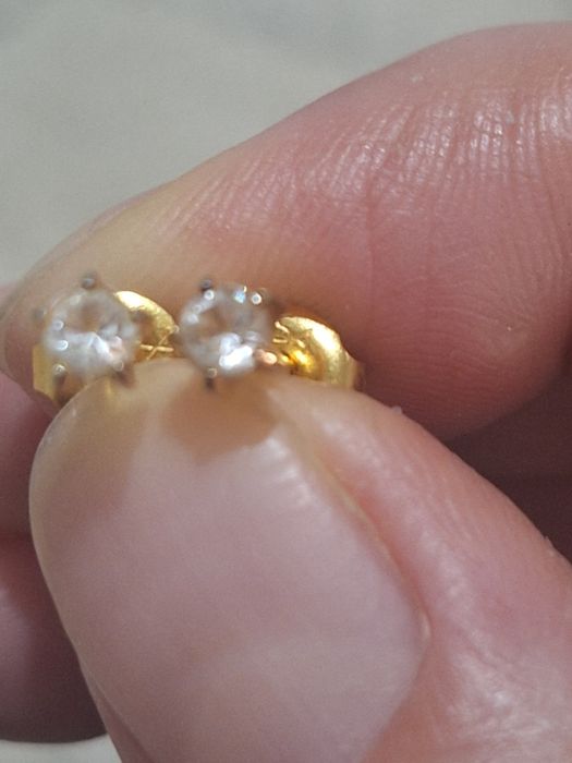 Серьги гвоздики бу