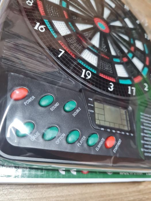 Set darts electronic, 3 sageti cu varfuri moi, afisaj scor, Negociabil