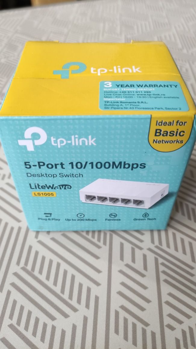 Switch TP Link 5 Port 10 /100Mbps