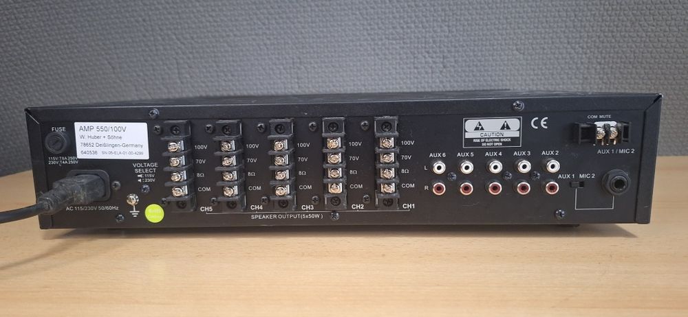 Amplificator AMP-550/100V WHD