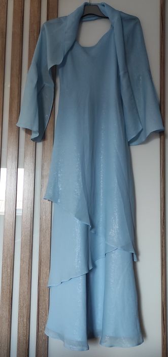 Rochie lunga albastru deschis