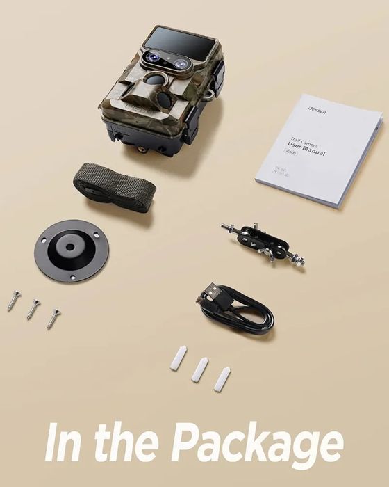 Ловна камера 4K видео, 48MP снимки, Wi-Fi свързаност, двойни обективи,