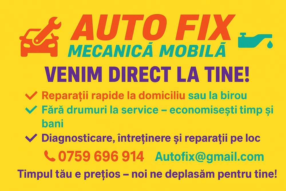 Mecanica mobila la tine acasa
