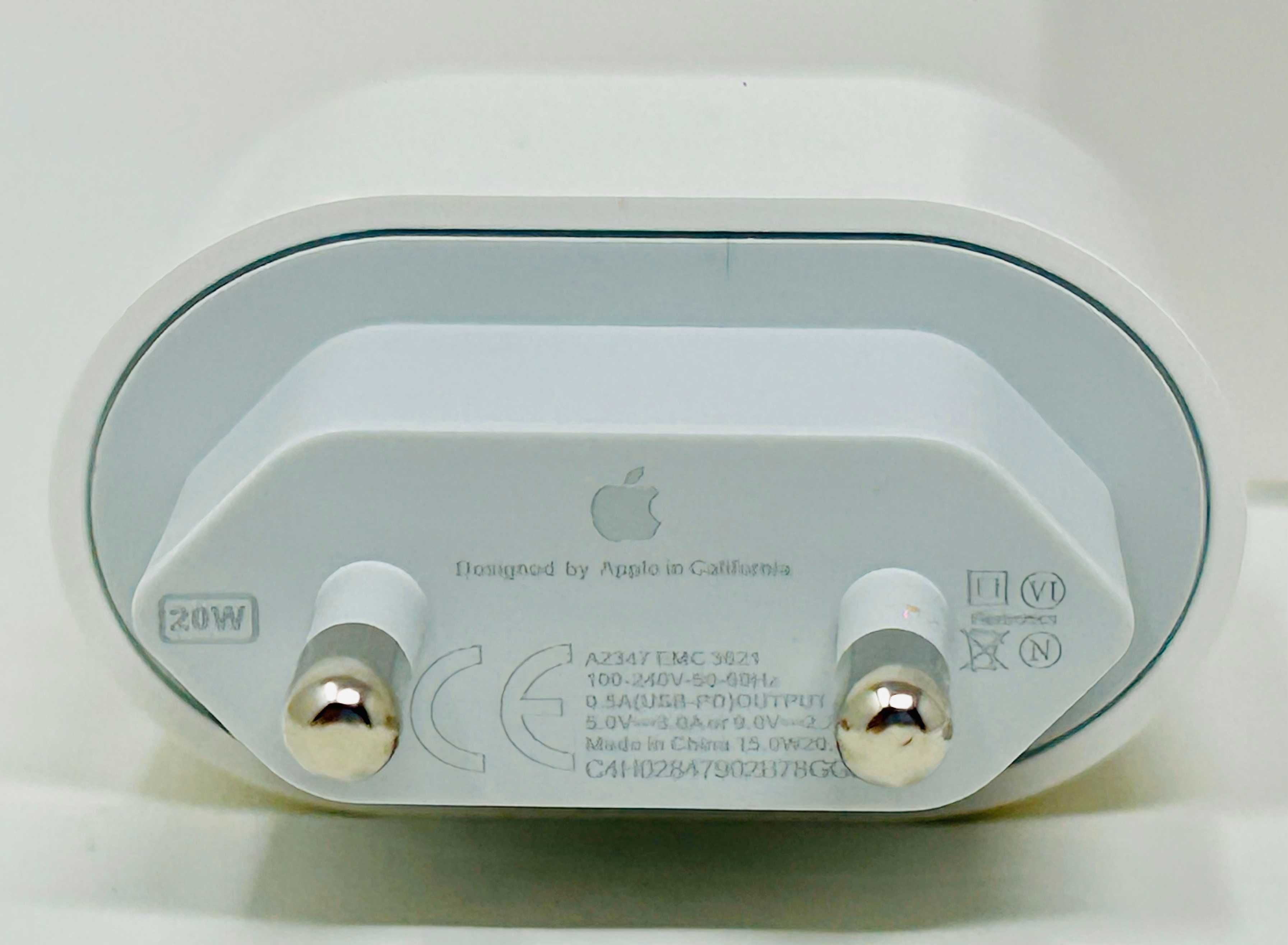 Оригинален Комплект Адаптер 20W  и Зарядно Кабел USB C to Lightining