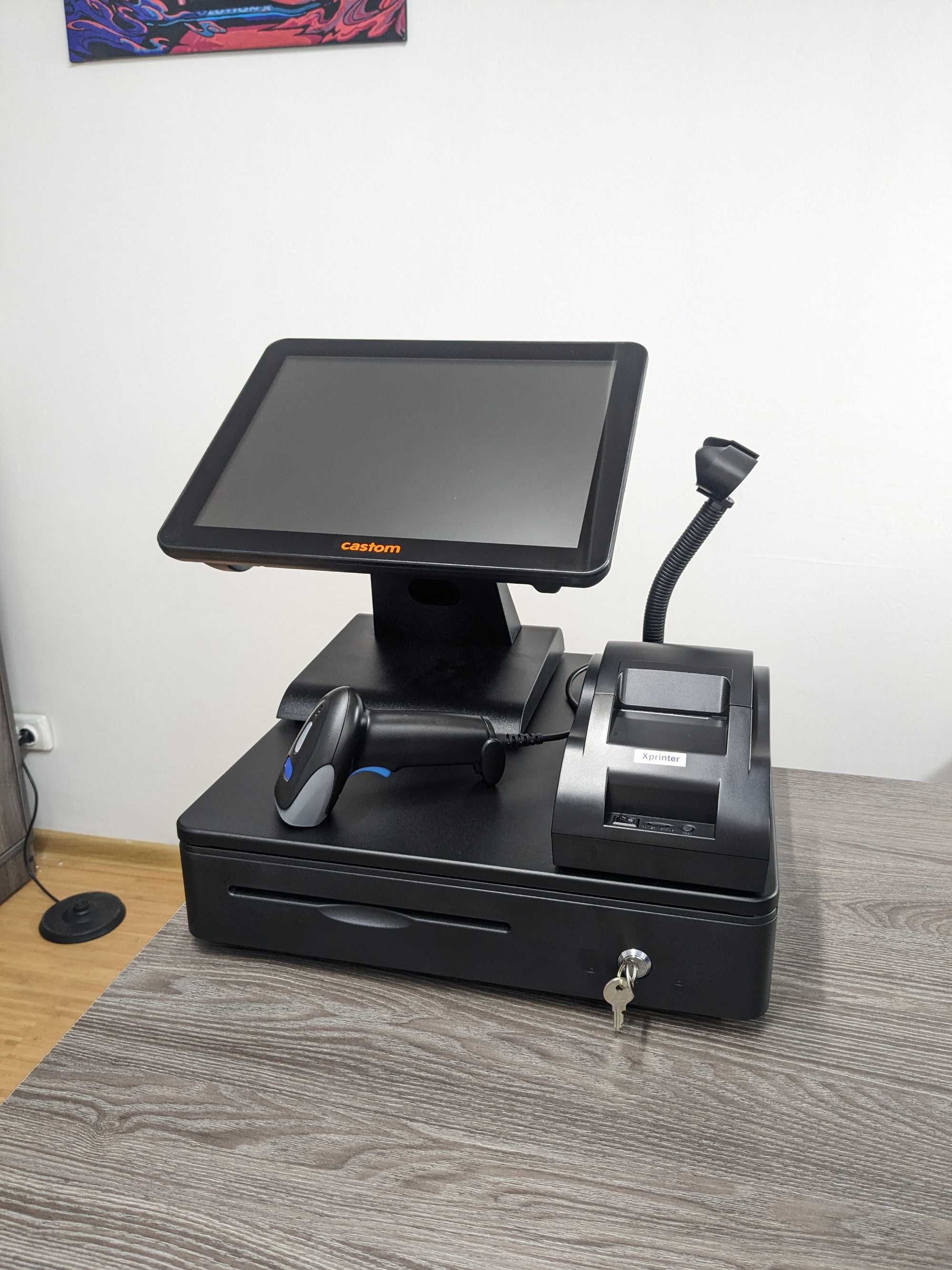 АКЦИЯ!! Комплект автоматизации / моноблок принтер денежный ящик сканер