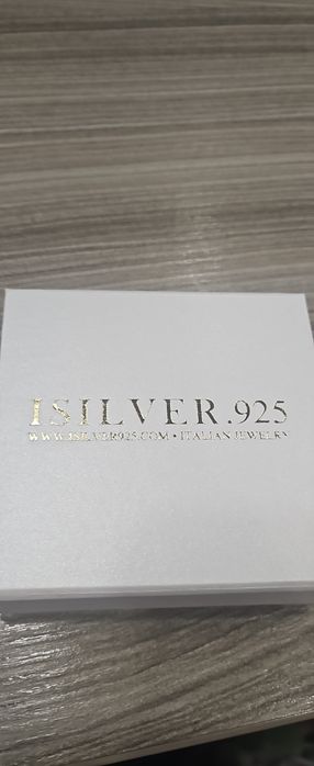 Позлатен комплект  сребро от ISilver 925  нов
