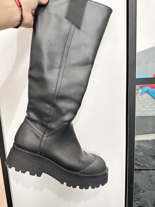 Stradivarius ботуши гумени 38 / Zara обувки на висок ток