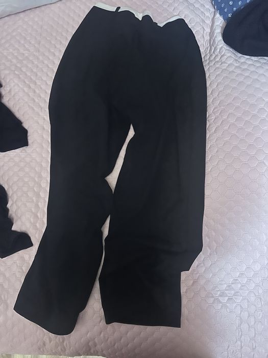 Черен широк панталон Bershka