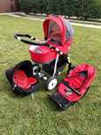 Carucior 3 in 1 Germany rosu