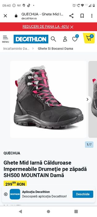 Ghete călduroase, impermeabile, dechatlon