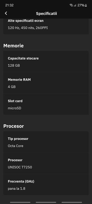 Telefon XIAOMI Redmi A5, 128GB, 4GB RAM, Dual SIM, Midnight Black