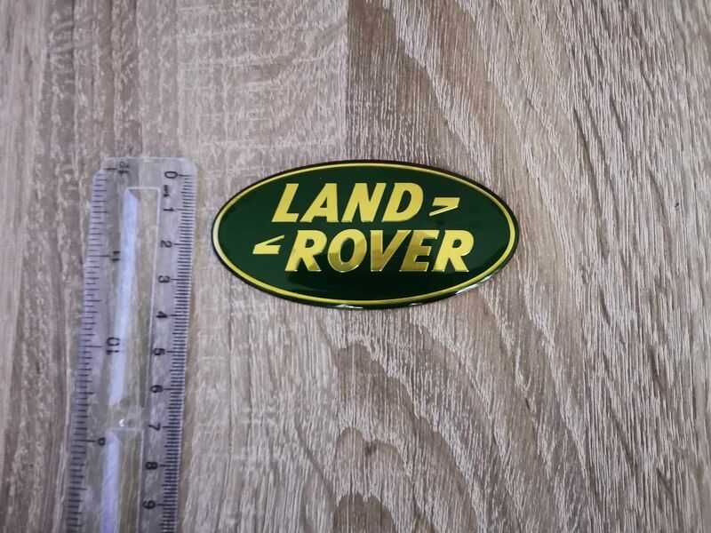 предна емблема Land Rover зелено с жълто