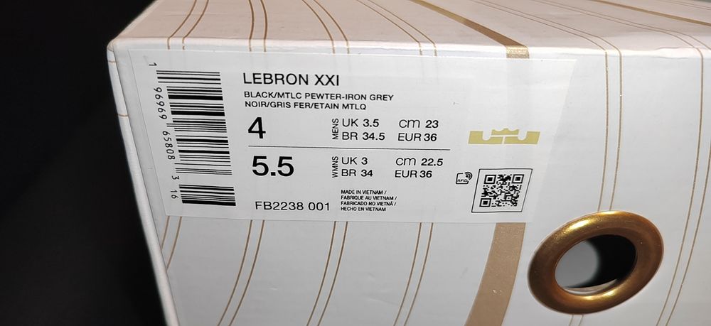 Nike Lebron XXI, номер 36