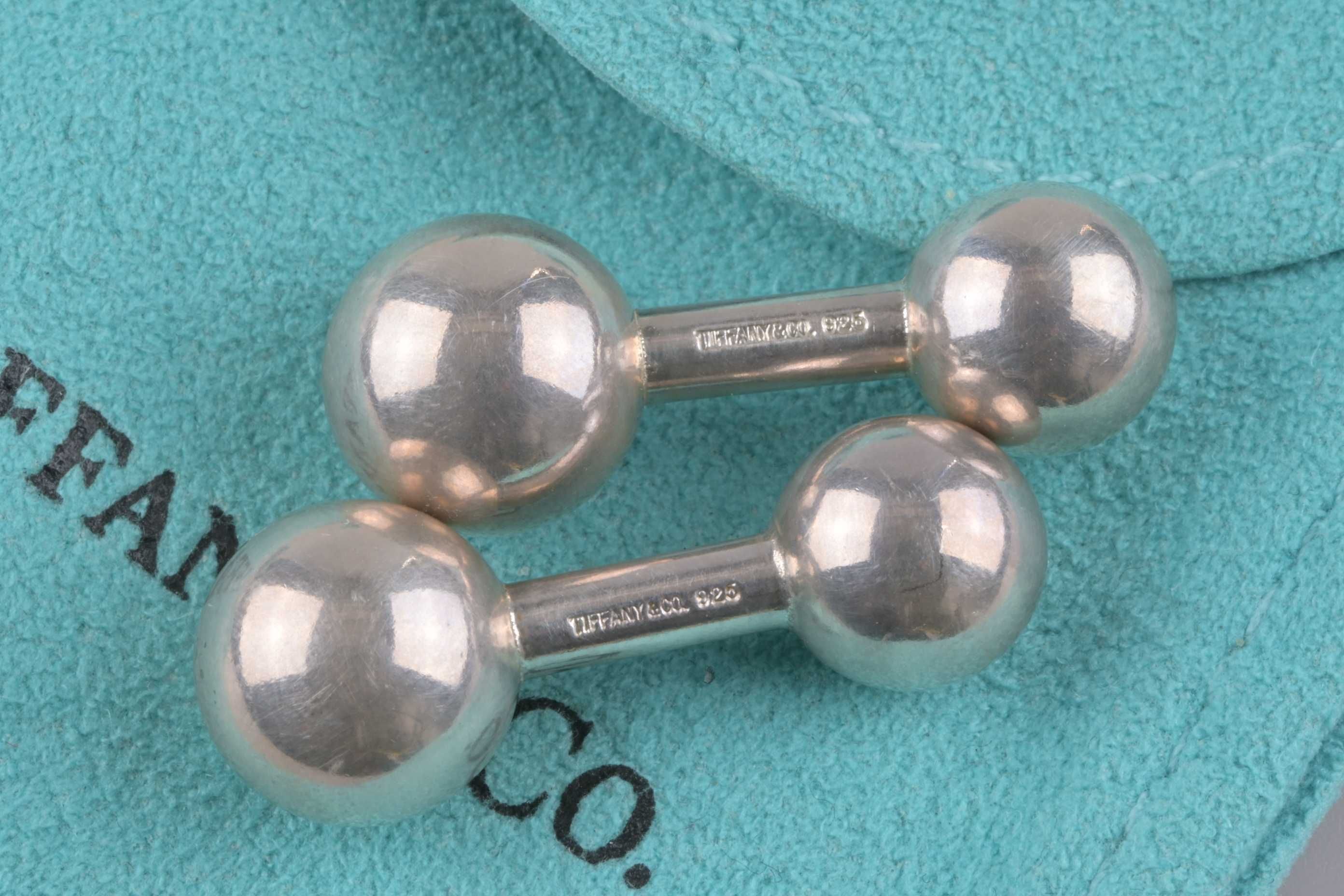 Tiffany & Co Barbell ( Щанга ) Сребърни 925 Ръкавели