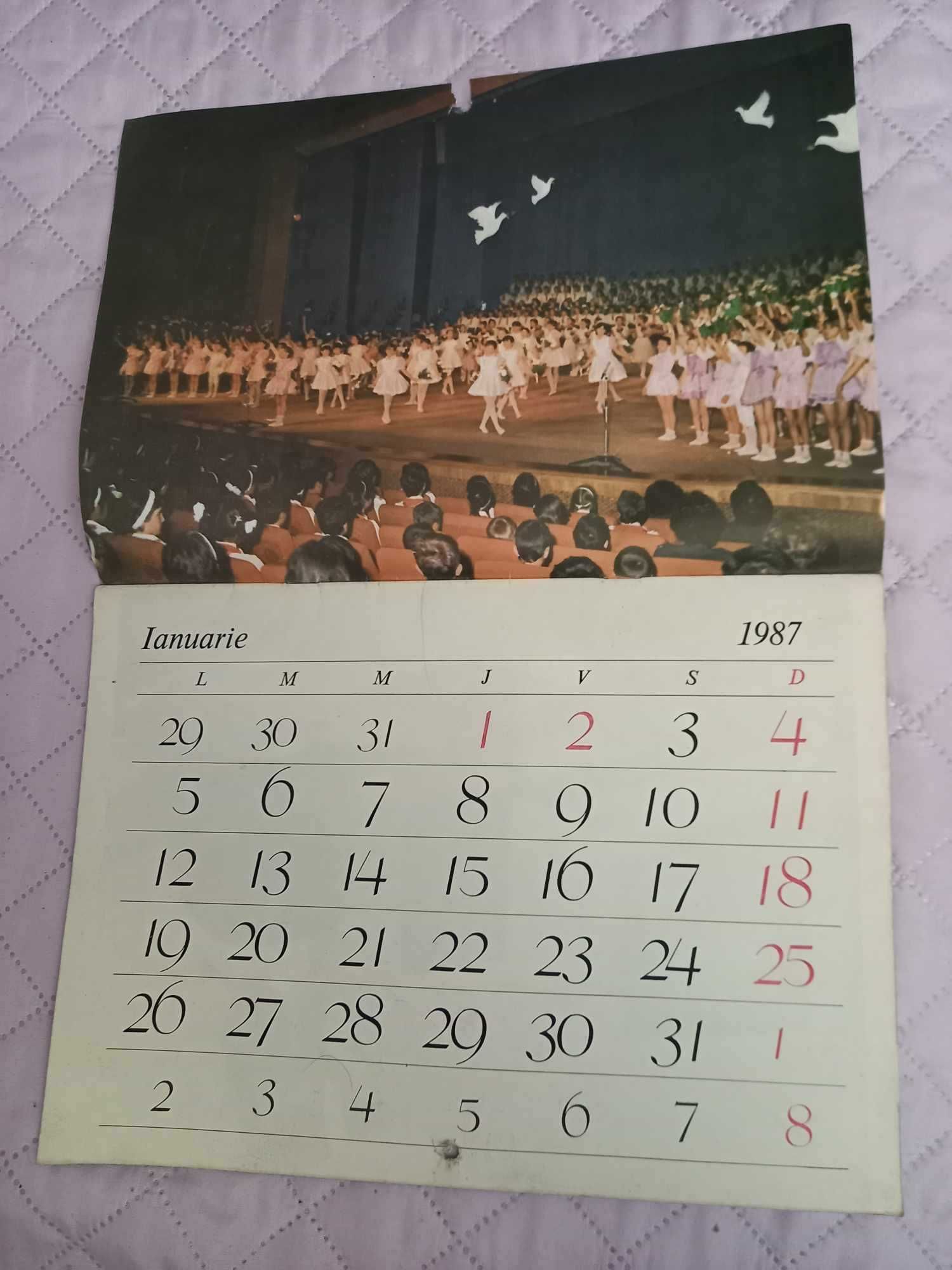 Calendar vechi 1987 Organizatia Pionierilor din RSR