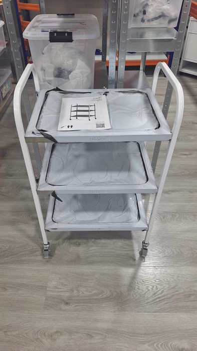 Тележка нержавейка 3 полки