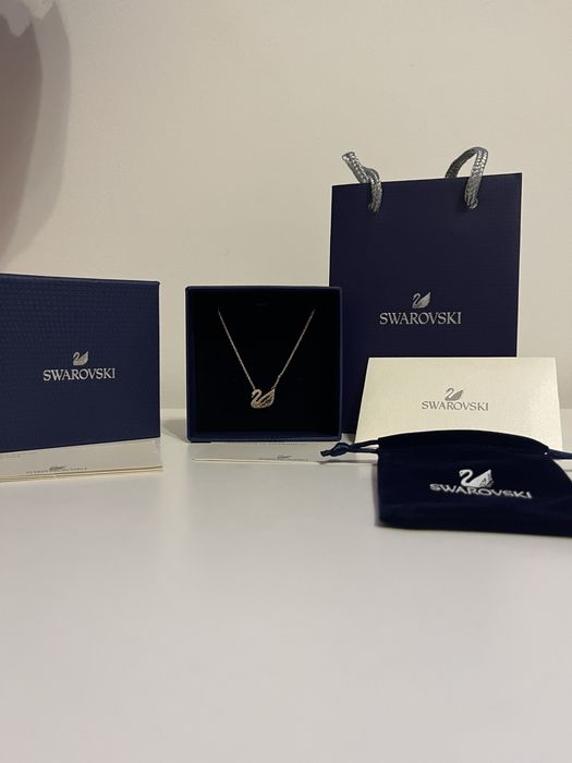 Colier Swarovski Swan Rose Gold