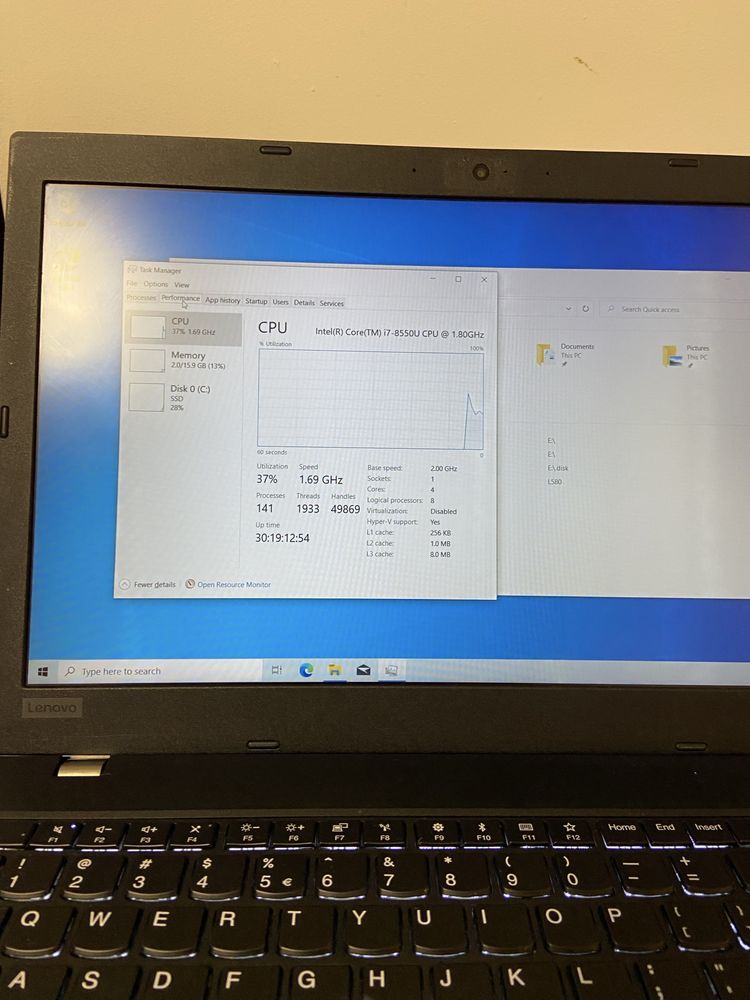 Laptopuri thinkpd L580 T580 T480 T470
