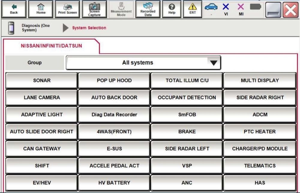 Tester/Diagnoza Nissan Consult 3+ V75 2018 in Engleza