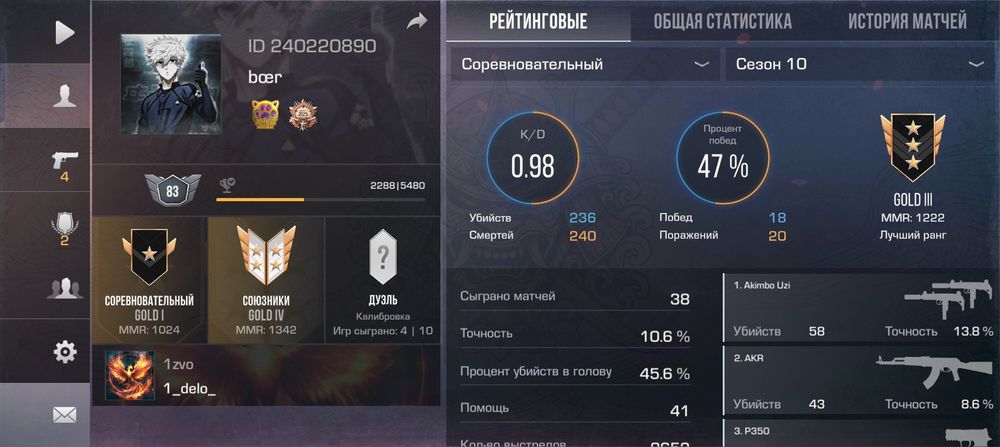 Стандоф акк Есть клан