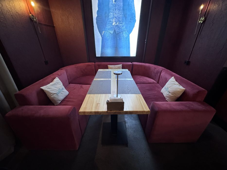 Модульный угловой диван полукруг