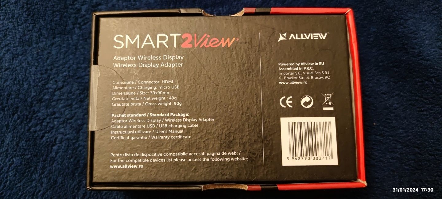 Allview adaptor wireless display