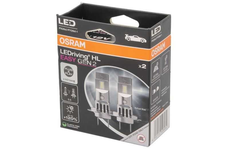 LED крушки OSRAM H7 12V 16W PX26D/PY26D-1 6500K