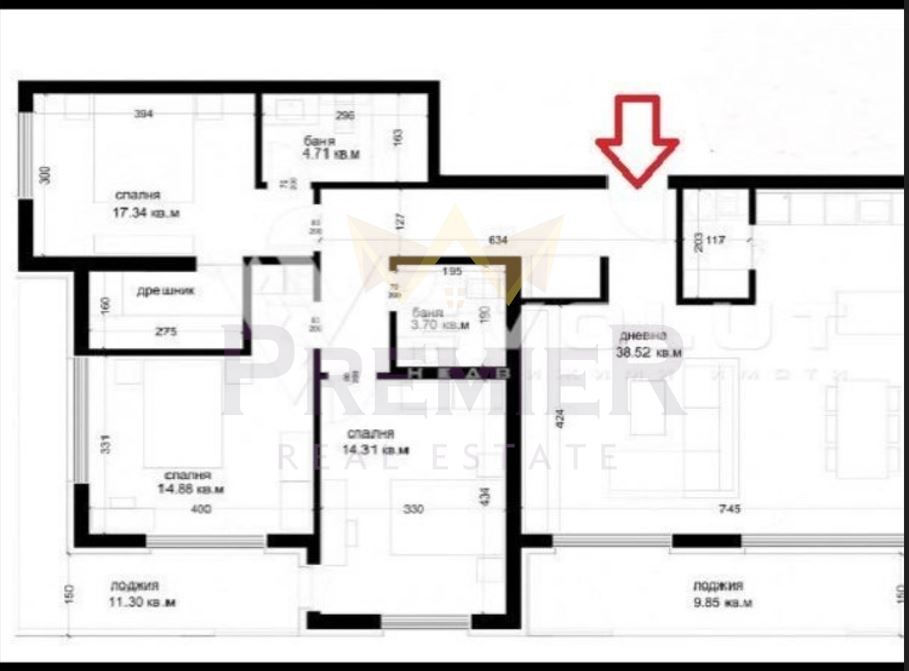 Продава се Четиристаен апартамент в Варна, Победа - 172 кв.м за 3444 €/кв.м - Снимка #2