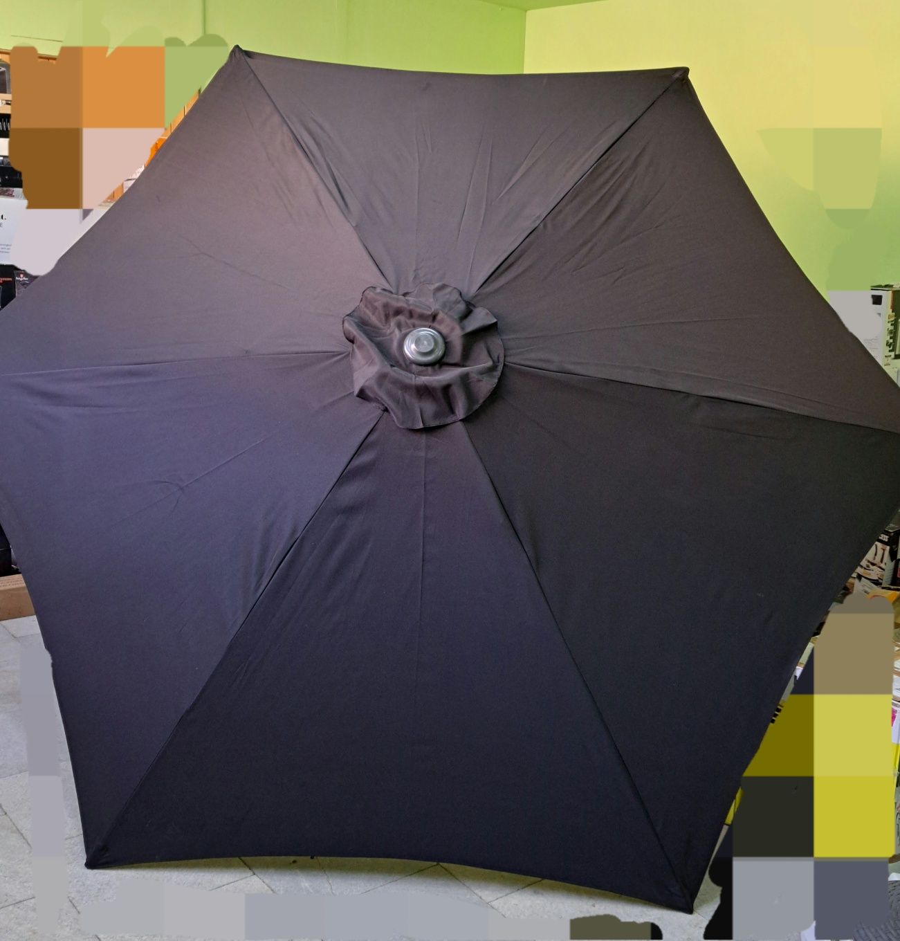 Чадър XL ,Регулируем наклон с манивела. Диаметър 3 метра